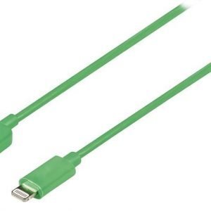 Synkronointi- ja latauskaapeli Lightning uros USB A uros 1 00 m vihreä