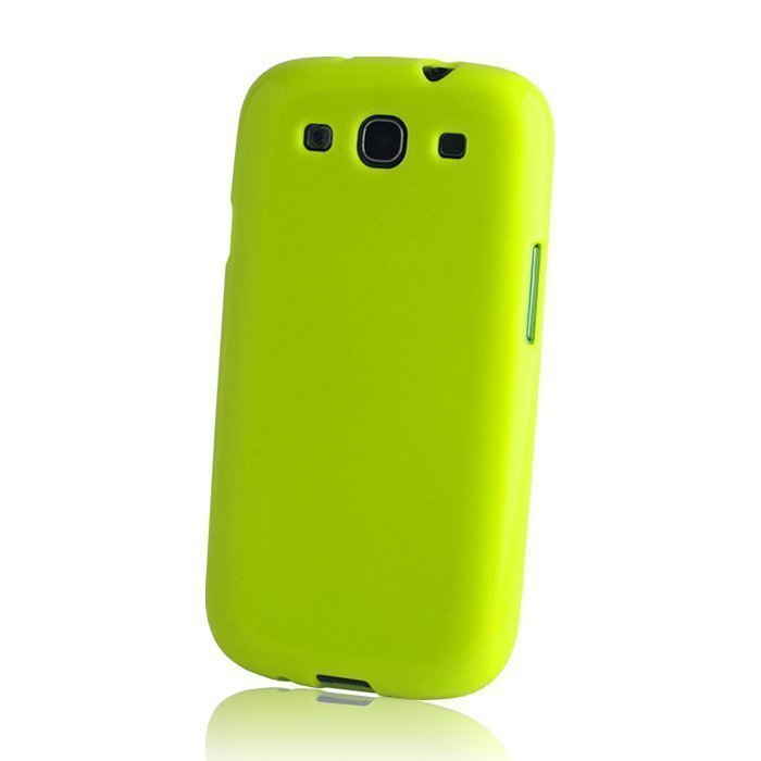 TPU Case silikoninen suojakotelo iPhone 5 ja 5S lime