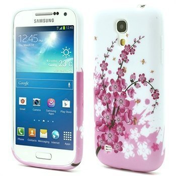 TPU-Kotelo Samsung Galaxy S4 Mini I9190 I9192 I9195 Pinkit Kukat