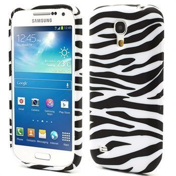 TPU-Kotelo Samsung Galaxy S4 Mini I9190 I9192 I9195 Seepra Musta / Valkoinen
