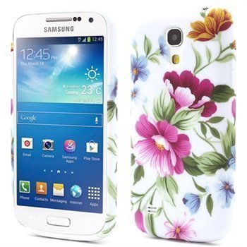 TPU-Kotelo Samsung Galaxy S4 Mini I9190 I9192 I9195 Värikkäät Kukat