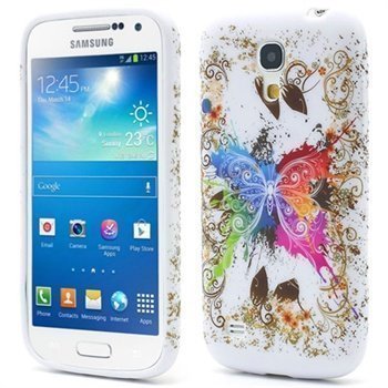 TPU-Kotelo Samsung Galaxy S4 Mini I9190 I9192 I9195 Värikäs perhonen