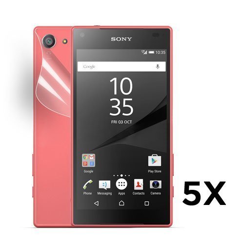 Takakansi Suoja Sony Xperia Z5 Compact. 5kpl Paketti.