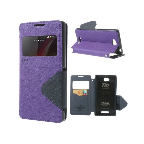 Techno Purppura Sony Xperia C Nahkakotelo