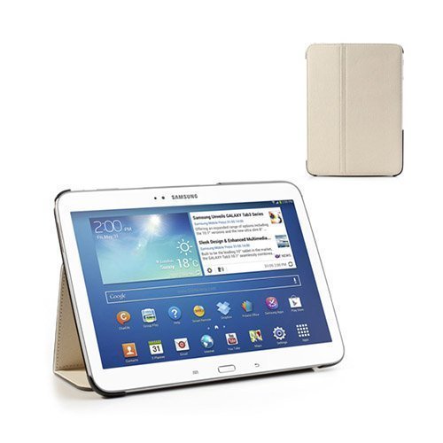 Tervo Samsung Galaxy Tab 3 10.1 Sidoskuvio Kotelo Valkoinen