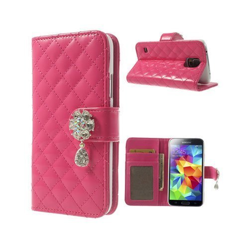 Tinkerbell Kuuma Pinkki Samsung Galaxy S5 Puhelinlompakko