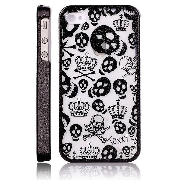 Toxxy Skulls & Bones Musta Iphone 4 / 4s Suojakuori