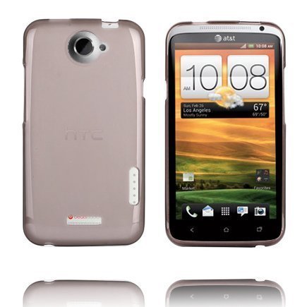 Tpu Muovinen Läpikuultava Harmaa Htc One X Suojakuori