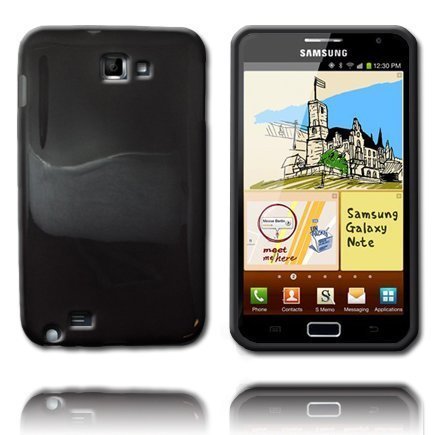 Tpu Muovinen Läpikuultava Musta Samsung Galaxy Note Suojakuori