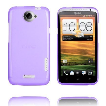 Tpu Muovinen Läpikuultava Violetti Htc One X Suojakuori