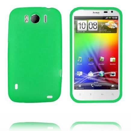 Tpu Muovinen Vihreä Htc Sensation Xl Suojakuori