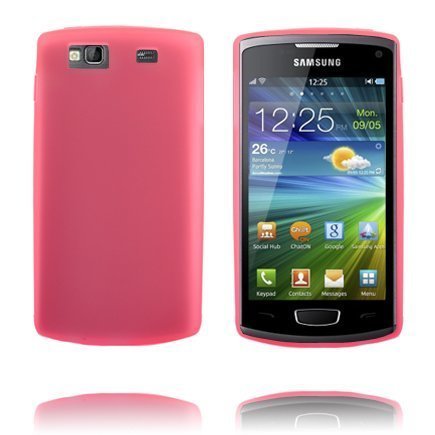 Tpu Shell Pinkki Samsung Wave 3 Suojakuori