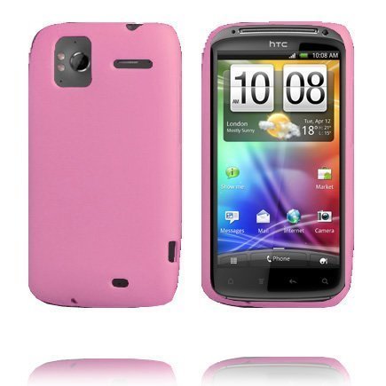 Tpu Shell Vaaleanpunainen Htc Sensation Suojakuori