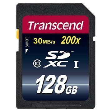 Transcend Premium 200x SDXC Muistikortti 128Gt