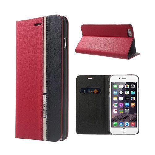 Trenter Punainen / Musta Iphone 6 Plus Nahkakotelo