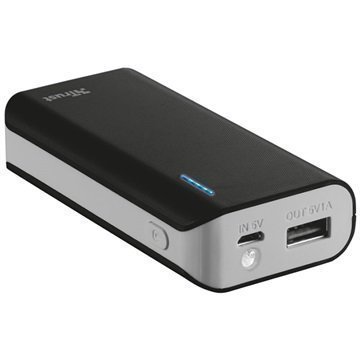 Trust Primo 4400mAh Power Bank & Flashlight Black