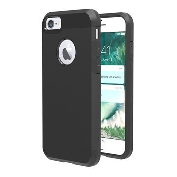 Tuff-Luv Slim Armour 2-kerroksinen TPU suojakuori iPhone 7 Musta