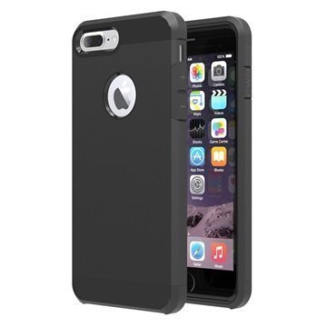 Tuff-Luv Slim Armour 2-kerroksinen TPU suojakuori iPhone 7 Plus Musta