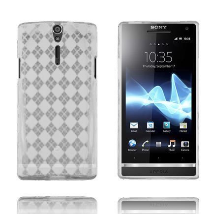 Tuxedo Läpikuultava Valkoinen Sony Xperia S Silikonikuori