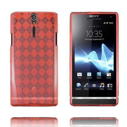 Tuxedo Punainen Sony Xperia S Silikonikuori