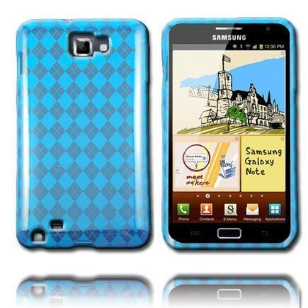 Tuxedo Sininen Samsung Galaxy Note Silikonikuori