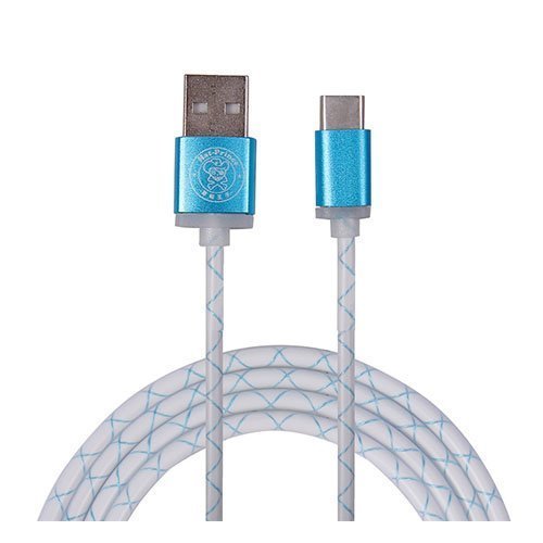 Tyyppi-C Usb Siirtokaapeli Älypuhelimille Sininen