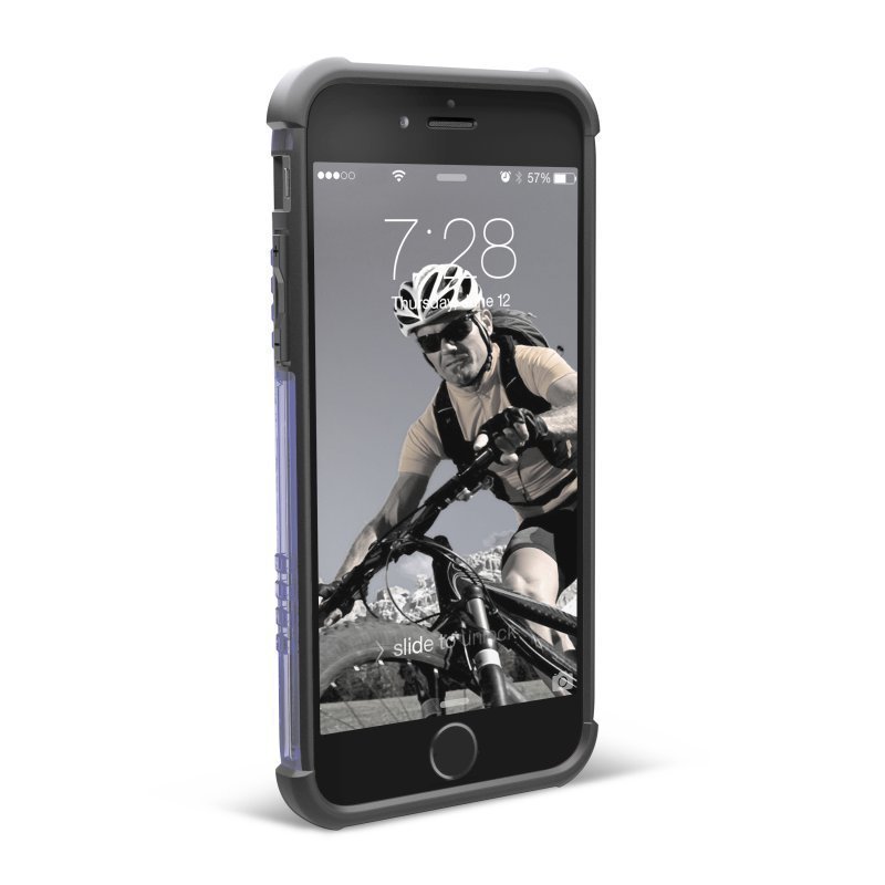 UAG Urban Armor Gear Composite kestävä suojakotelo iPhone 6 läpinäkyvä / sininen