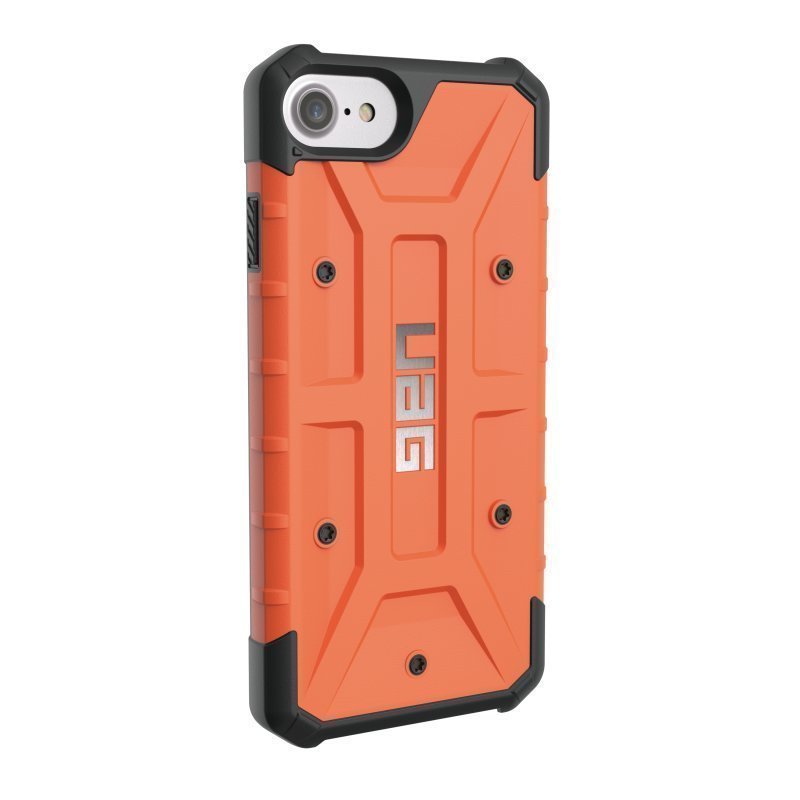 UAG Urban Armor Gear Pathfinder kestävä suojakotelo iPhone 7 / 6S / 6 Musta-oranssi