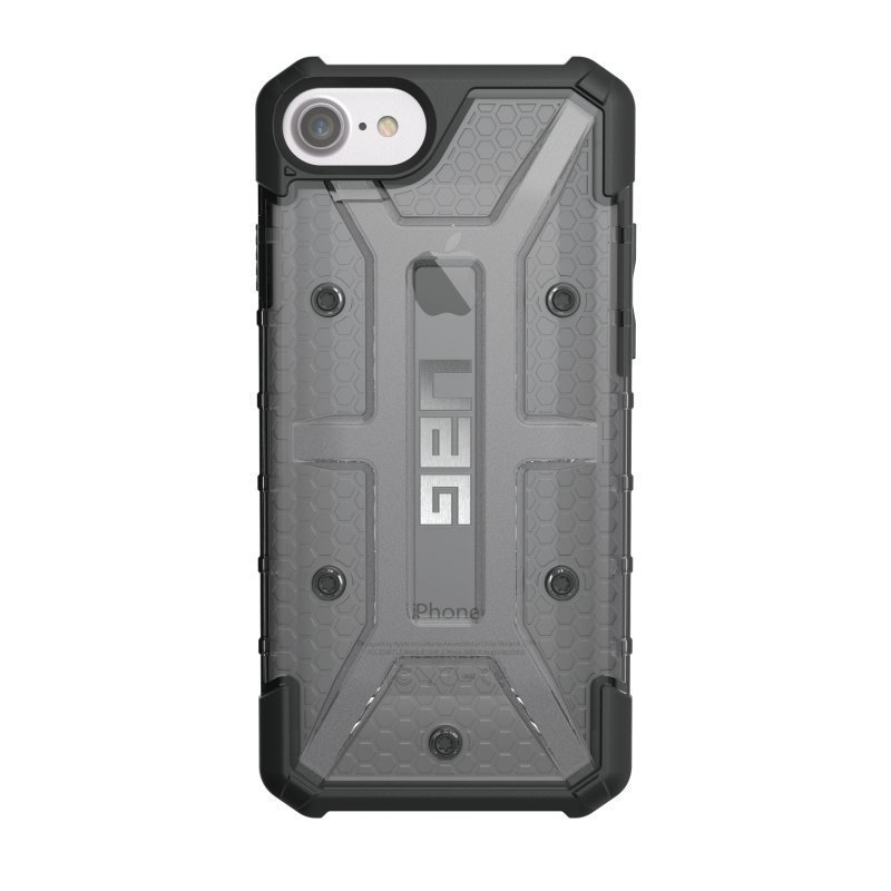 UAG Urban Armor Gear Plasma kestävä suojakotelo iPhone 7 / 6S / 6 Musta / Läpinäkyvä harmaa