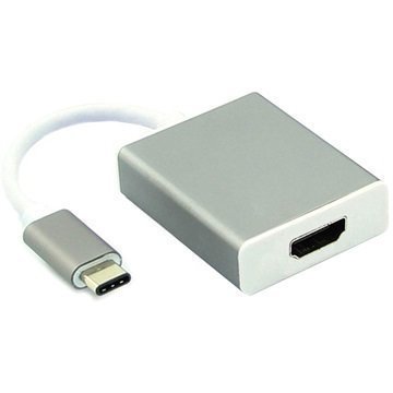USB 3.1 Type-C / HDMI Kaapeliadapteri Hopea
