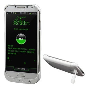 Ulkoinen Akkukotelo Samsung Galaxy S4 I9500 I9505 I9502 Valkoinen