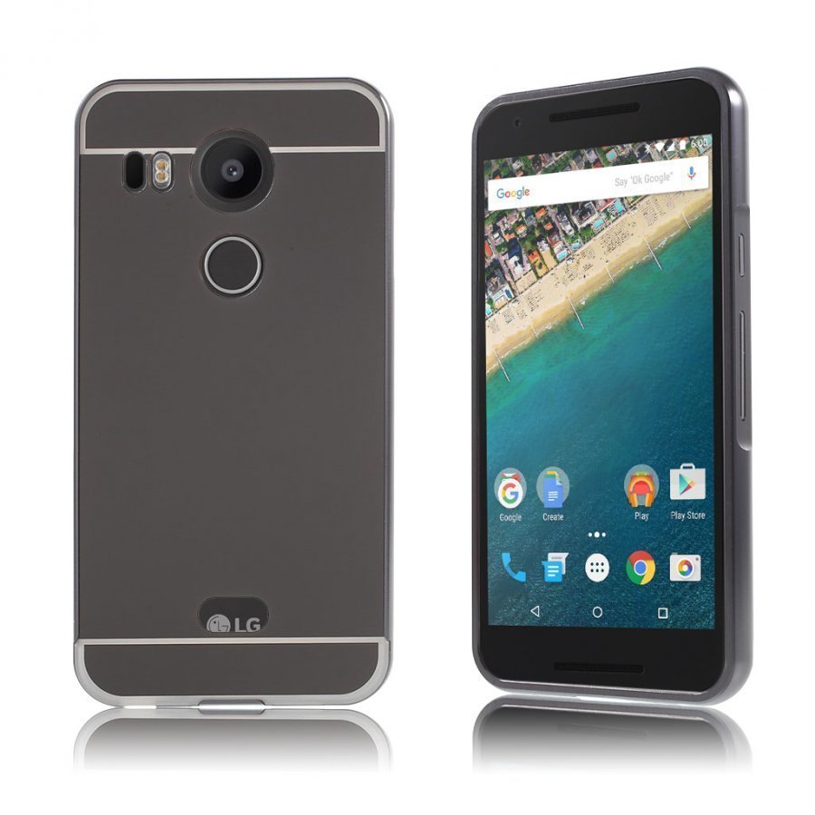 Ulrich Google Nexus 5v Metallikehys Kuori Musta