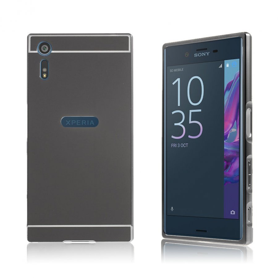 Ulrich Sony Xperia Xz Metallikehys Kuori Musta