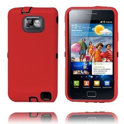 Ultra Safe S2 Punainen Samsung Galaxy S2 Suojakotelo