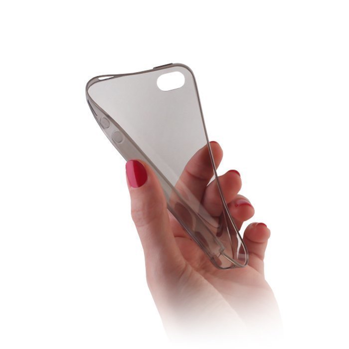 Ultra Slim TPU Case silikoninen suojakotelo iPhone 6 läpinäkyvä-harmaa