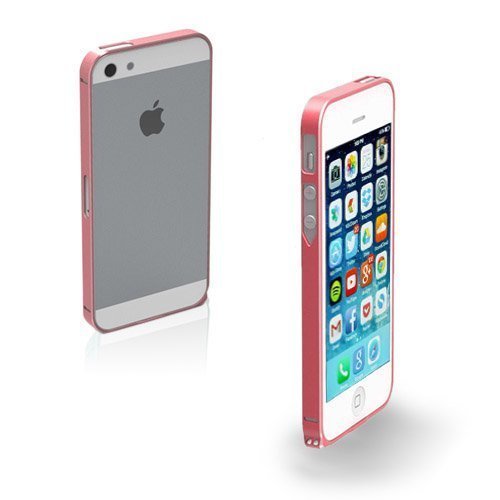 Ultra Thin Pinkki Iphone 5 / 5s Alumiininen Bumper Suojakehys