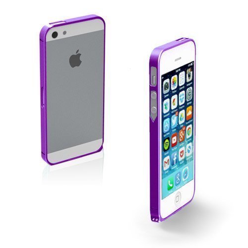 Ultra Thin Violetti Iphone 5 / 5s Alumiininen Bumper Suojakehys