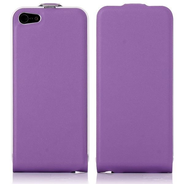 Ultraslim Iphone 5 Nahkakotelo Violetti