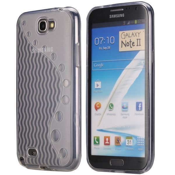 Uniline Kirkas Samsung Galaxy Note 2 Silikonikuori