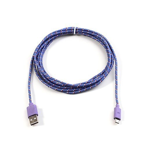 Universaali 3m Micro Usb Kaapeli Älypuhelimille Violetti