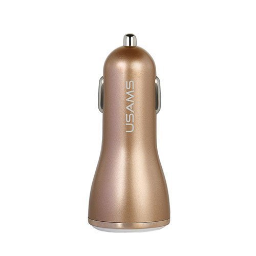 Usams 3.4a 3-Usb Autolaturi Champagne Kulta