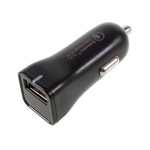 Usb Autolaturi Nopealla Latauksella 2.0 Älypuhelimille Musta