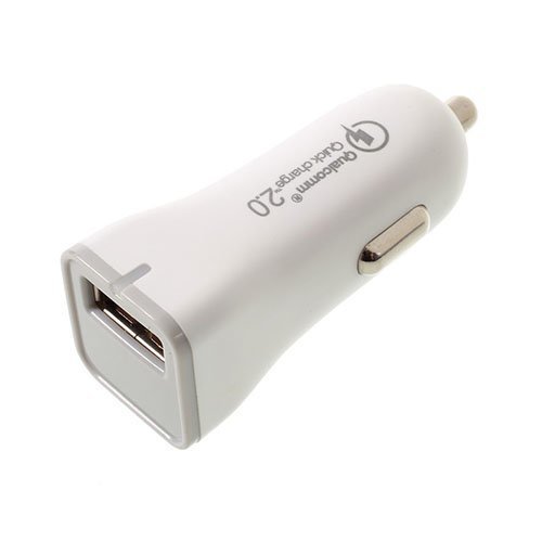 Usb Autolaturi Nopealla Latauksella 2.0 Älypuhelimille Valkoinen