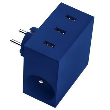 Usbepower Hide Power Hub Charger Blue