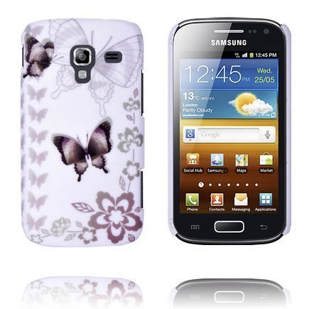 Valentine Kaksi Tummaa Perhosta Samsung Galaxy Ace 2 Suojakuori
