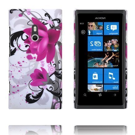 Valentine Kaksi Violetit Kukat Nokia Lumia 800 Suojakuori