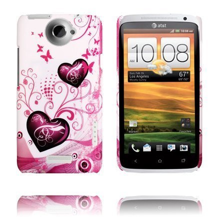 Valentine Kaksi Violettia Sydäntä Htc One X Suojakuori