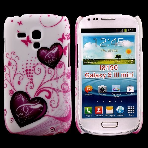 Valentine Kaksi Violettia Sydäntä Samsung Galaxy S3 Mini Suojakuori