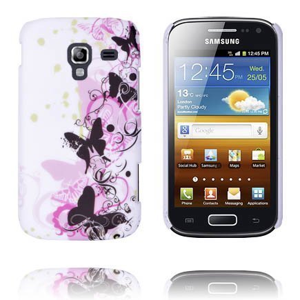 Valentine Mustat Perhoset Samsung Galaxy Ace 2 Suojakuori