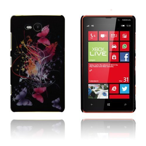 Valentine Perhoset Yöllä Nokia Lumia 820 Suojakuori